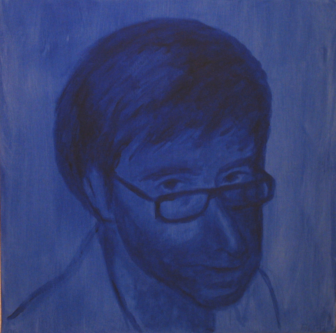 [Self-portrait in Ultramarine]